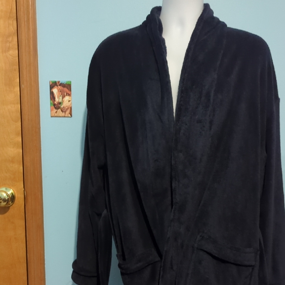 Croft & Barrow Dark Gray Faux Fur Loungewear